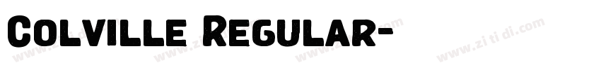 Colville Regular字体转换